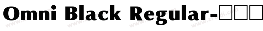 Omni Black Regular字体转换